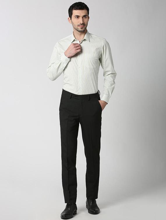 white striped formal shirt - 16107815 - Zoom Image - 4
