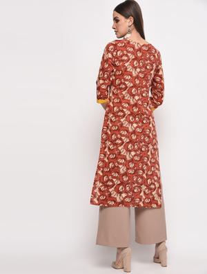 Printed straight kurta - 16108321 - Standard Image - 4