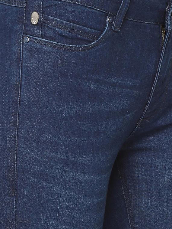 frayed hem cropped jeans - 16108664 - Zoom Image - 4