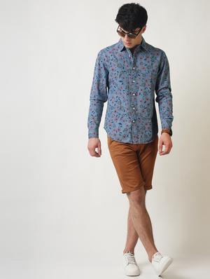 brown solid shorts - 16108794 - Standard Image - 4