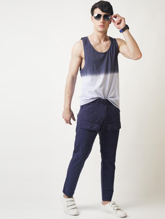 blue cotton cargos - 16108804 - Zoom Image - 4