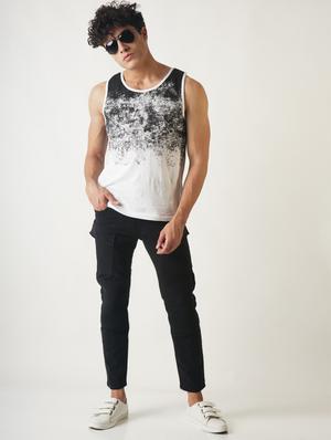 black solid cargos - 16108806 - Standard Image - 4