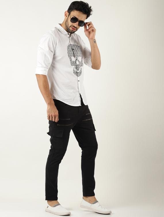 black solid cargos - 16108810 - Zoom Image - 4