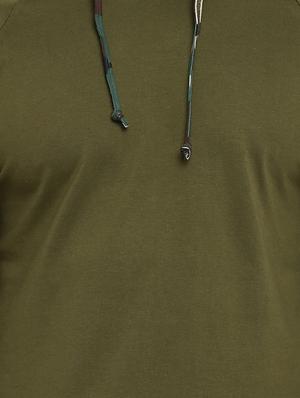 green raglan hooded tshirt - 16109800 - Standard Image - 4