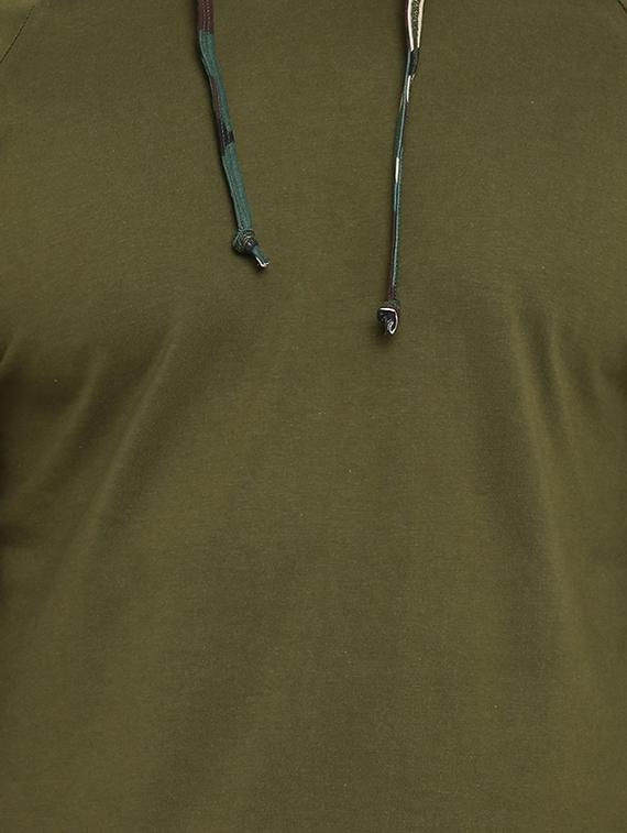 green raglan hooded tshirt - 16109800 - Zoom Image - 4