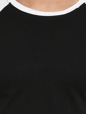 black raglan tshirt - 16109809 - Standard Image - 4