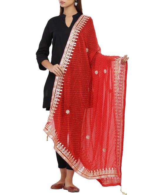 Gotta work Leheriya dupatta - 16110575 - Standard Image - 1