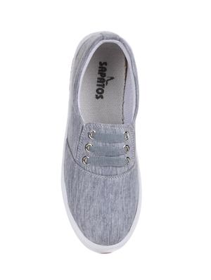 grey slip on casual shoes - 16111599 - Standard Image - 4