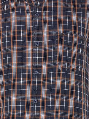 blue checkered casual shirt - 16112260 - Standard Image - 4