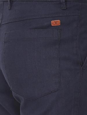 navy blue cotton blend shorts - 16112392 - Standard Image - 4