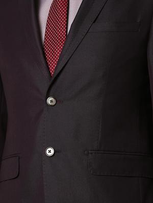 purple solid single breasted suit - 16112413 - Standard Image - 4