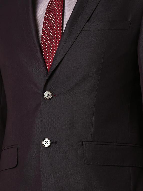 purple solid single breasted suit - 16112413 - Zoom Image - 4