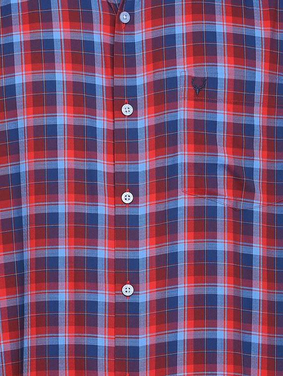 red checkered casual shirt - 16113610 - Zoom Image - 4