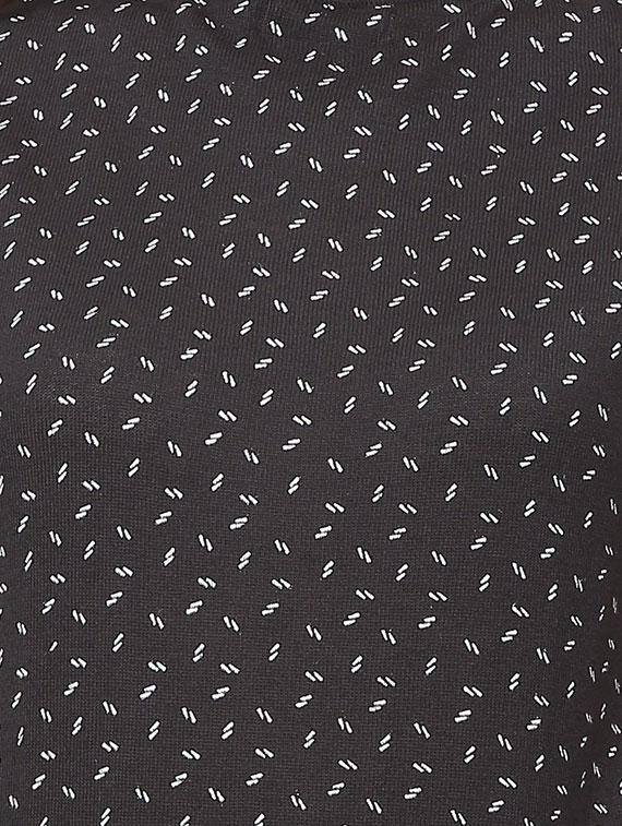 ribbed edge mock neck top - 16114660 - Zoom Image - 4