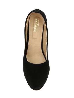 black slip on pumps - 16119691 - Standard Image - 4
