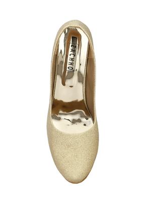 gold slip on pumps - 16119695 - Standard Image - 4