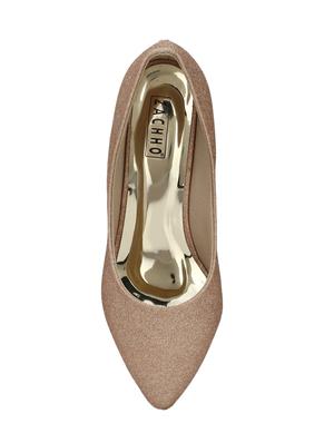 gold slip on pumps - 16119702 - Standard Image - 4