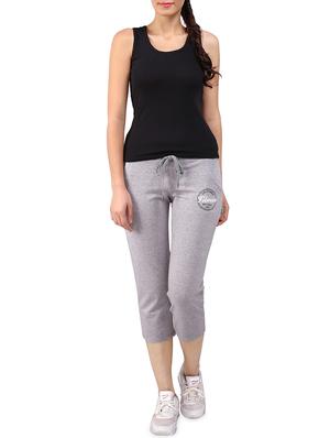 graphic print drawstring sports capri - 16120268 - Standard Image - 4