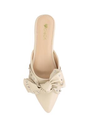 beige slip on mules - 16120494 - Standard Image - 4