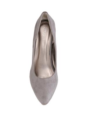 grey slip on pumps - 16120507 - Standard Image - 4