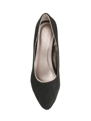 black slip on pumps - 16120508 - Standard Image - 4