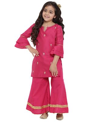 pink cotton suit set - 16128726 - Standard Image - 4