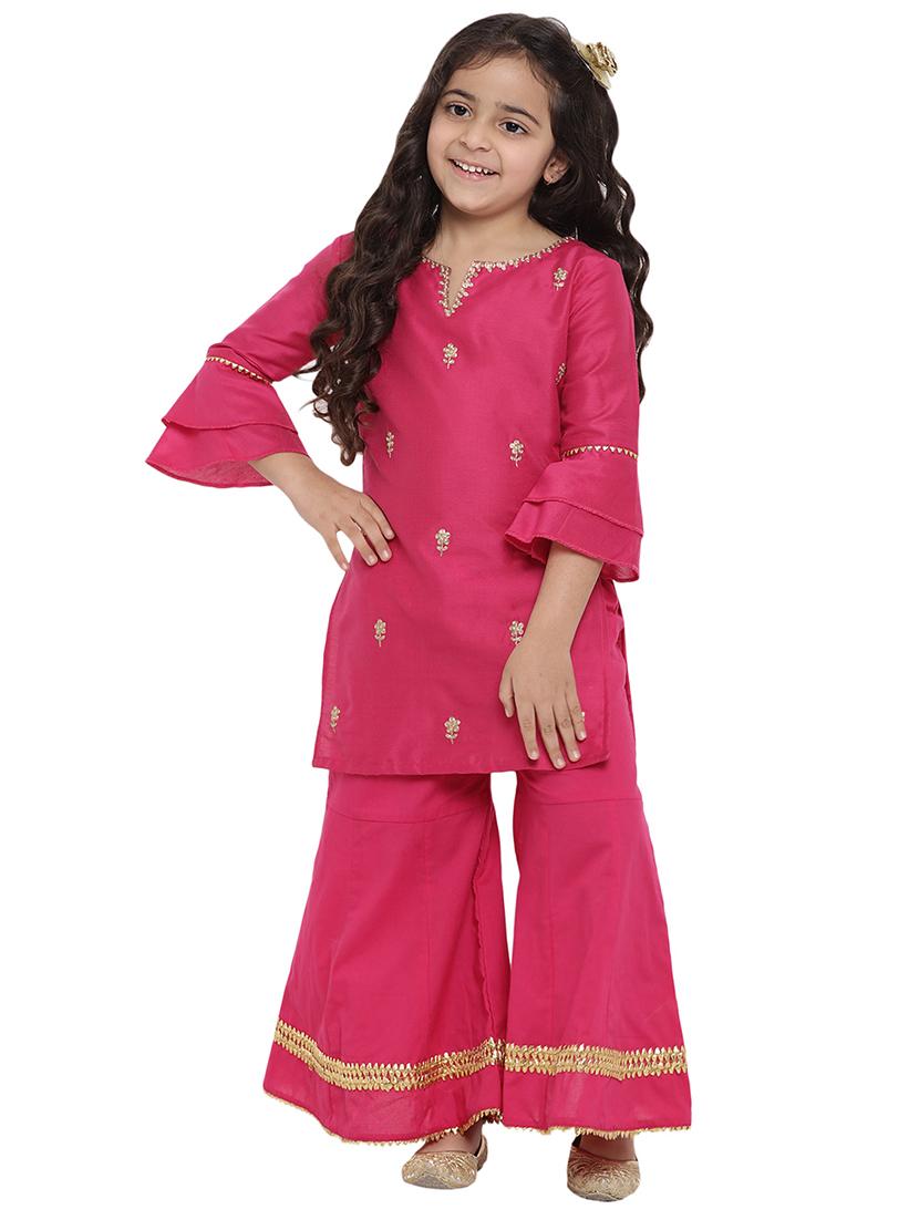 pink cotton suit set - 16128726 - Zoom Image - 4