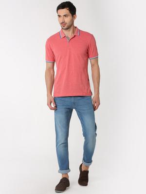 blue cotton blend light washed jeans - 16129027 - Standard Image - 4