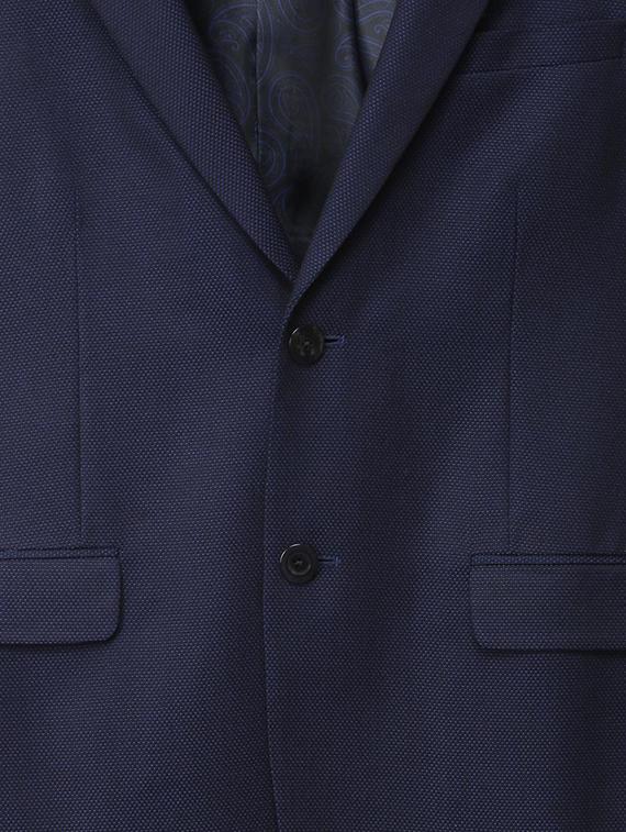 blue checkered formal shirt - 16129103 - Zoom Image - 4