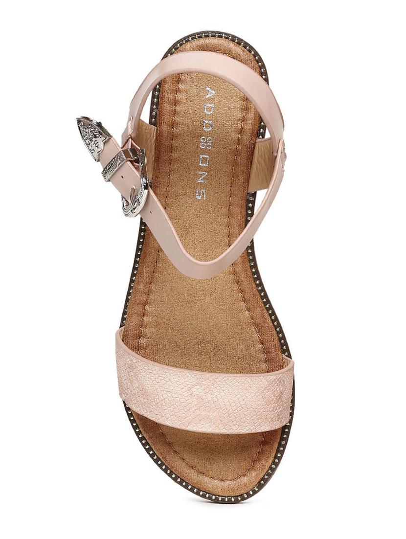 pink pu back strap sandals - 16129843 - Zoom Image - 4