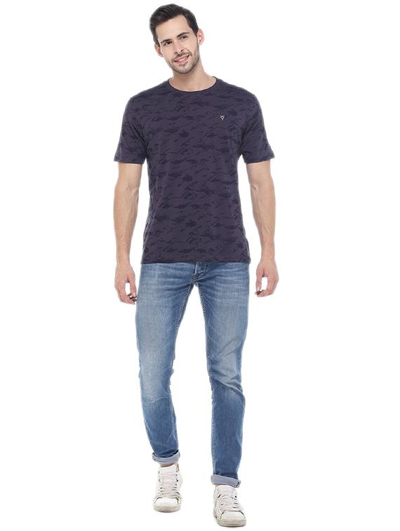 purple all over print t-shirt - 16130202 - Zoom Image - 4