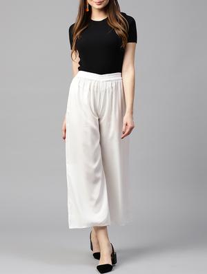 high rise solid palazzo - 16130261 - Standard Image - 4