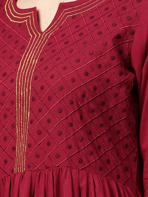 solid tiered kurta - 16130297 - Standard Image - 4