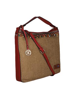 brown leatherette (pu) regular tote - 16131548 - Standard Image - 4