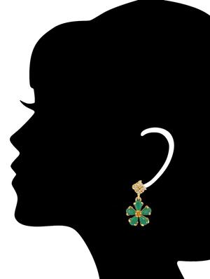 green brass choker necklace - 16134488 - Standard Image - 4