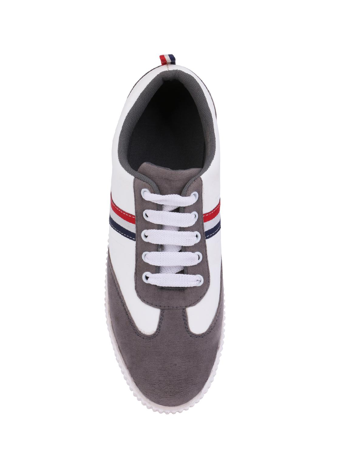 grey suede lace up sneakers - 16134934 - Zoom Image - 4