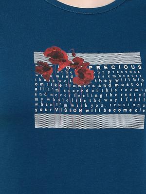 short sleeved graphic print tee - 16135608 - Standard Image - 4