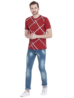 red cotton t-shirt - 16135631 - Standard Image - 4
