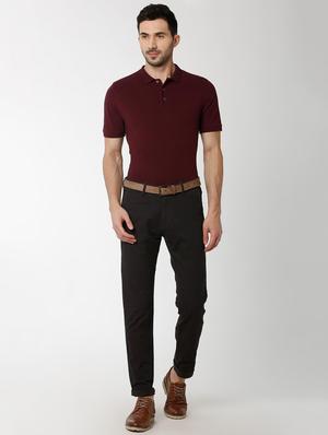 black solid chinos - 16137401 - Standard Image - 4