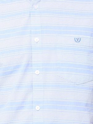 blue striped casual shirt - 16137430 - Standard Image - 4