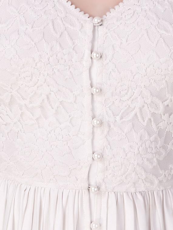 floral lace button up maxi dress - 16137583 - Zoom Image - 4