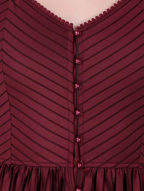 striped button up maxi dress - 16137584 - Zoom Image - 4