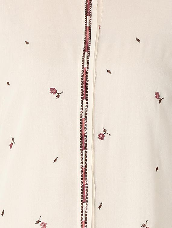 concealed placket ditsy floral shirt - 16138283 - Zoom Image - 4
