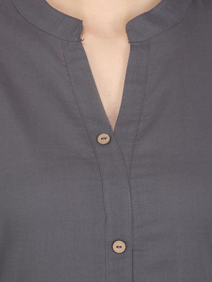 Solid straight kurta - 16138617 - Zoom Image - 4