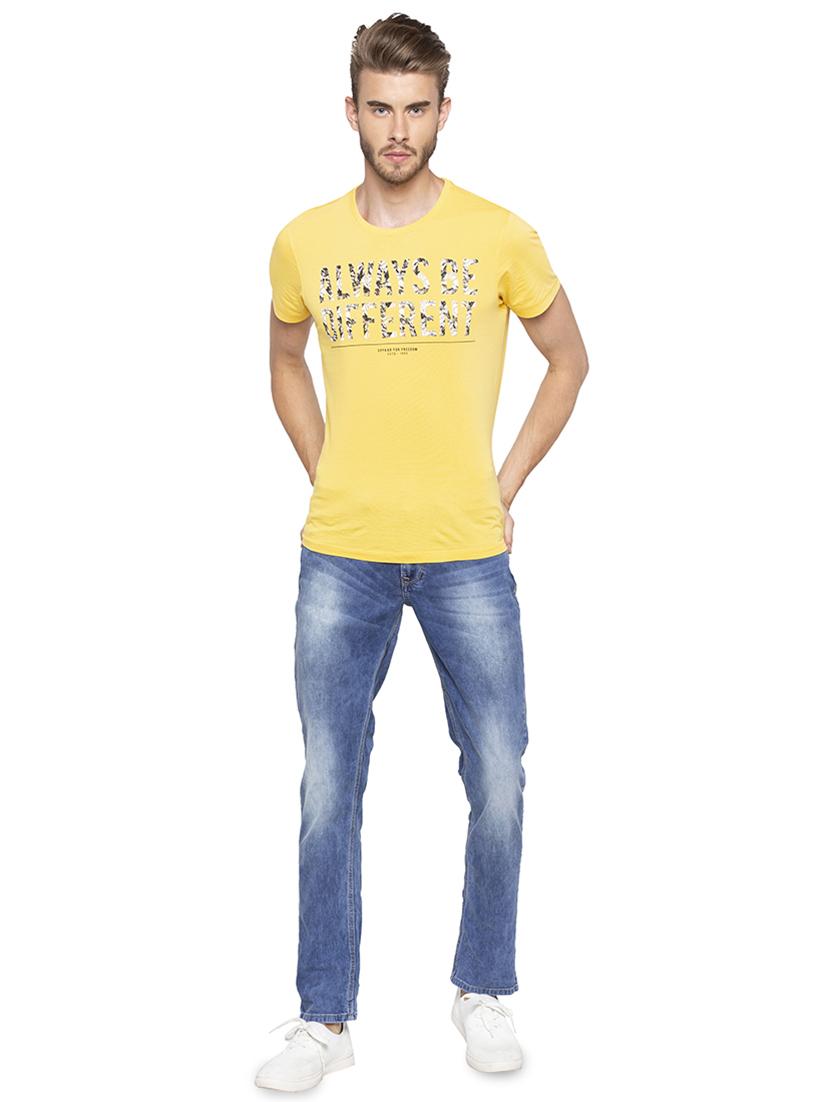 blue heavy washed jeans - 16140315 - Zoom Image - 4