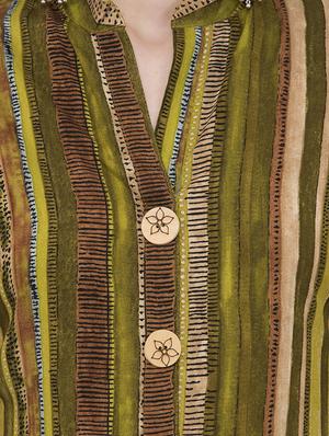 Striped straight kurta - 16140611 - Standard Image - 4