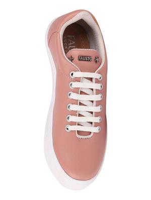 pink lace-up sneakers - 16140865 - Standard Image - 4