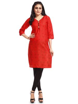 Geometric print straight kurta - 16140908 - Standard Image - 4