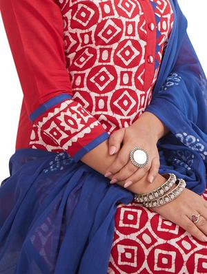 batik printed unstitched salwar suit - 16141411 - Standard Image - 4