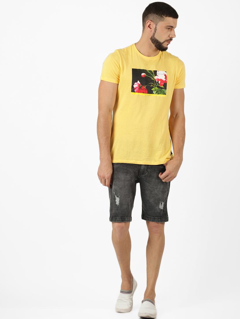 black denim shorts - 16142258 - Zoom Image - 4